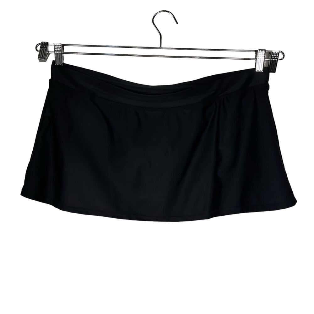 NWT TROPICAL ESCAPE | Black Swim Skirt Bikini Bottom